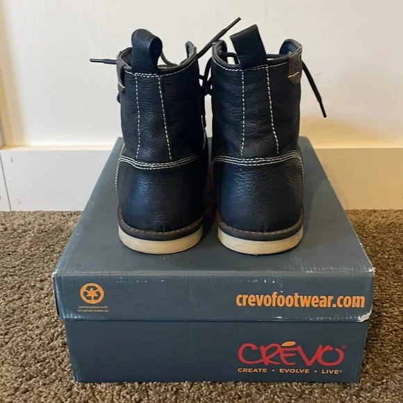 Crevo Buck Mens Boots - Size 10.5 - Black - Picture 4 of 8